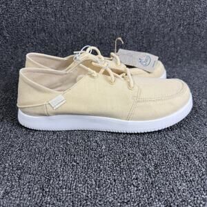 Chaco Chillos Shoes Summer Melon Beige Canvas Casual Sneakers Women Size 9.5